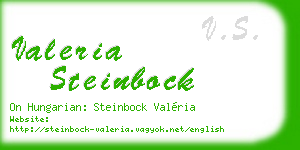 valeria steinbock business card